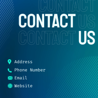 Smooth Corporate Contact Us Instagram Post Design