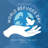 Refugee Earth Instagram Post Design