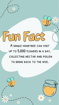 Bee Day Fun Fact Instagram reel Image Preview