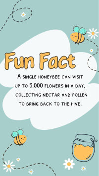 Bee Day Fun Fact Instagram Reel Design