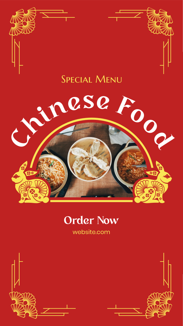 Special Chinese Food Instagram Story Design Image Preview