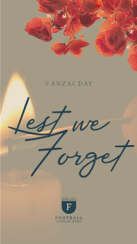Red Poppies Anzac Day Instagram Story Design