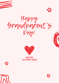 Happy Grandparents Scribble Poster Image Preview