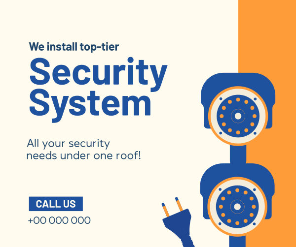 Security System Installation Facebook Post Design Image Preview