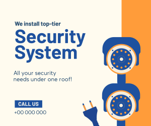 Security System Installation Facebook post