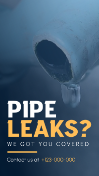 Leaky Pipes Facebook story Image Preview
