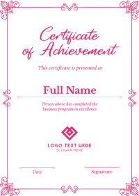 Elegant Certificate Flyer Design