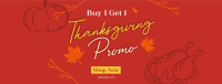 Thanksgiving Buy 1 Get 1 Facebook cover Image Preview