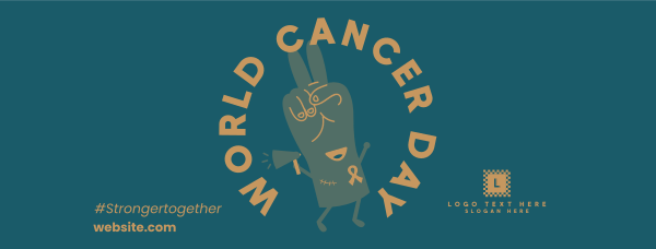 Cancer Peace Sign Facebook Cover Design Image Preview