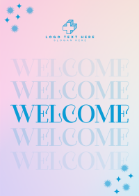 Gradient Sparkly Welcome Flyer Image Preview