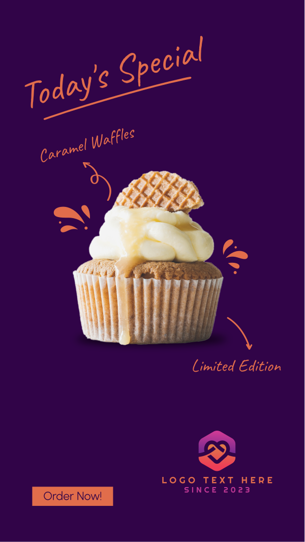 Weekly Special Cupcake Facebook Story Design Image Preview