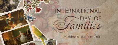 Renaissance Collage Day of Families Facebook cover Image Preview