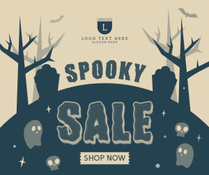 Spooky Ghost Sale Facebook post Image Preview