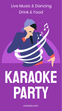 Karaoke Party Facebook story Image Preview