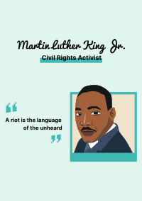 Martin Luther King Quote  Poster Image Preview