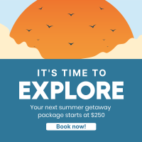 Summer Getaway Instagram Post Design