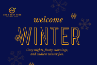 Winter Greeting Pinterest Cover Preview