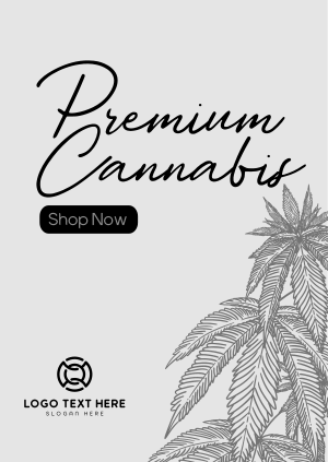 Premium Marijuana Poster Image Preview