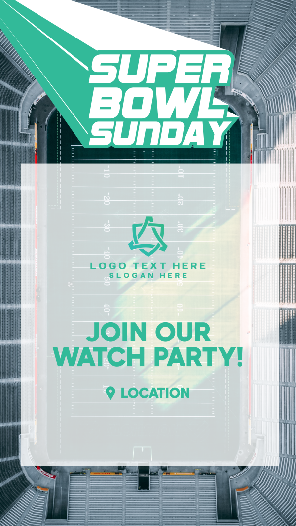 Super Bowl Sunday Facebook Story Design Image Preview