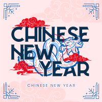 Oriental Chinese New Year Linkedin Post Design