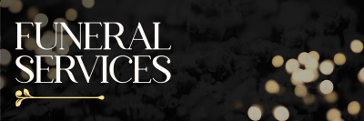 Elegant Funeral Twitter header (cover) Image Preview