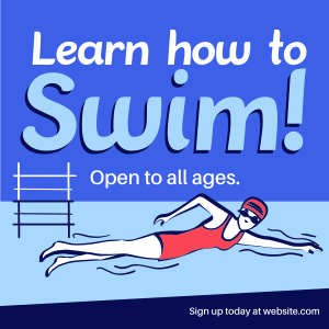 Summer Swimming Lessons Instagram post Image Preview