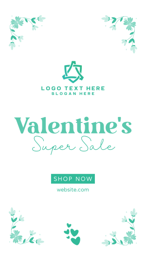 Valentines Day Super Sale Instagram story Image Preview