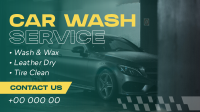 Professional Car Wash Service Facebook event cover Image Preview