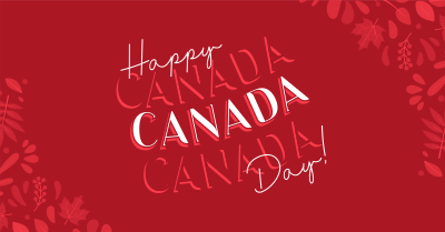 Floral Canada Day Facebook ad Image Preview