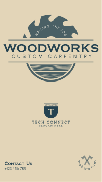 Custom Carpentry Instagram Story Design