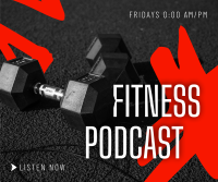 Modern Fitness Podcast Facebook Post Design