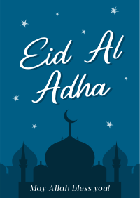 Eid Al Adha Night Poster Image Preview