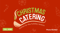 Christmas Catering Facebook Event Cover Design