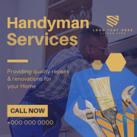 Handyman Services Instagram Post Design