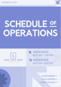 Brutalism Operating Hours Poster Preview