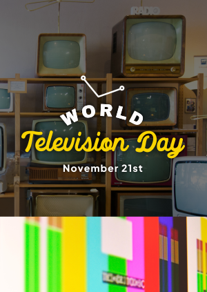 Rustic TV Day Poster Image Preview