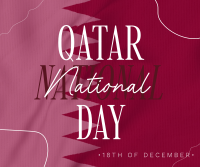 Qatar National Day Greeting Facebook post Image Preview