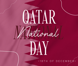Qatar National Day Greeting Facebook post Image Preview