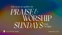 Sunday Worship Facebook Event Cover Design