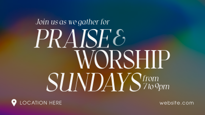 Sunday Worship Facebook event cover Image Preview