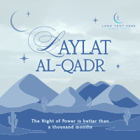 Laylat al-Qadr Desert Instagram post Image Preview