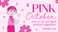 Pink October Facebook Event Cover Design