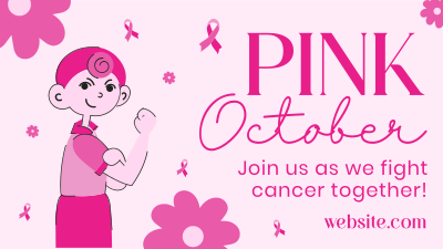 Pink October Facebook event cover Image Preview