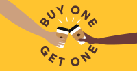 Buy One Get One Coffee Facebook Ad Design