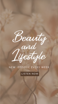 Beauty and Lifestyle Podcast Instagram Story Design