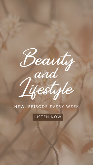 Beauty and Lifestyle Podcast Instagram story Image Preview