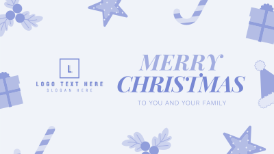Cute Christmas Facebook event cover Image Preview