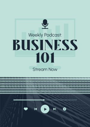 Business Talk Podcast Flyer Image Preview