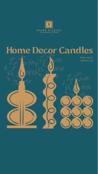 Home Decor Candles Facebook Story Design