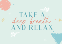 Take a deep breath Postcard Image Preview